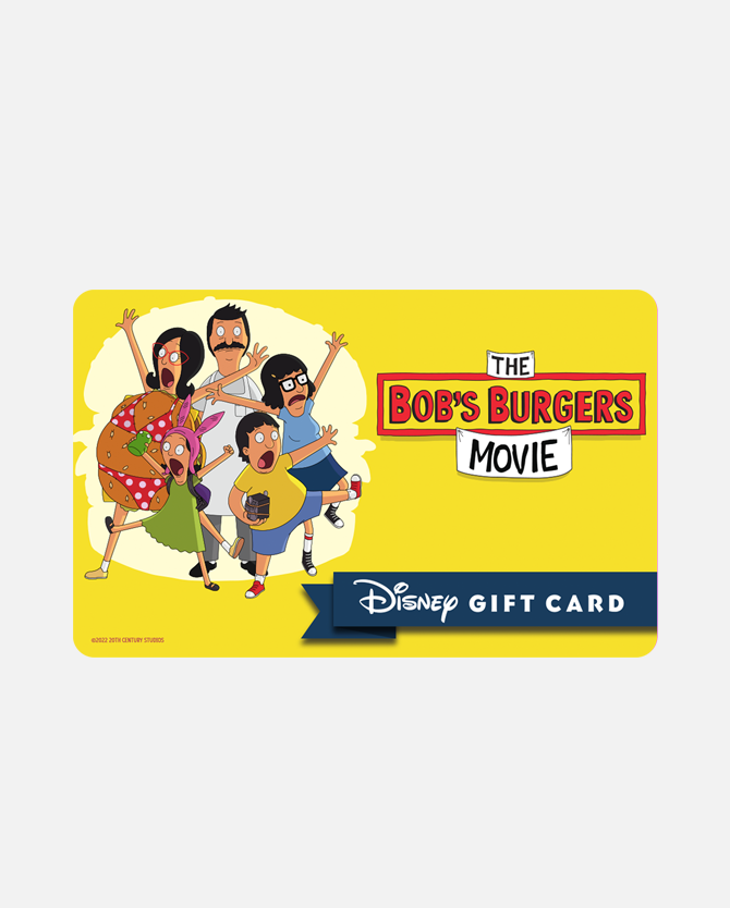 $5 Disney Gift Card eGift: The Bob's Burgers Movie