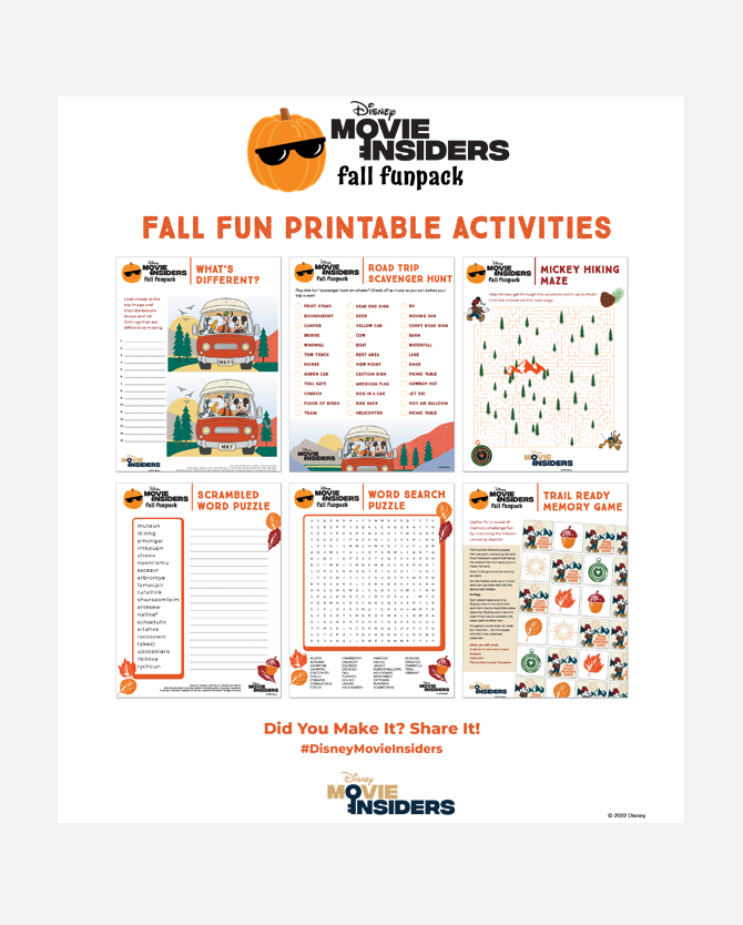Fall Funpack Printable Activity Pack