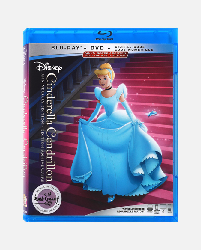 Cinderella Walt Disney Signature Collection Blu-ray™ DVD Combo Pack + Digital Code - Canada