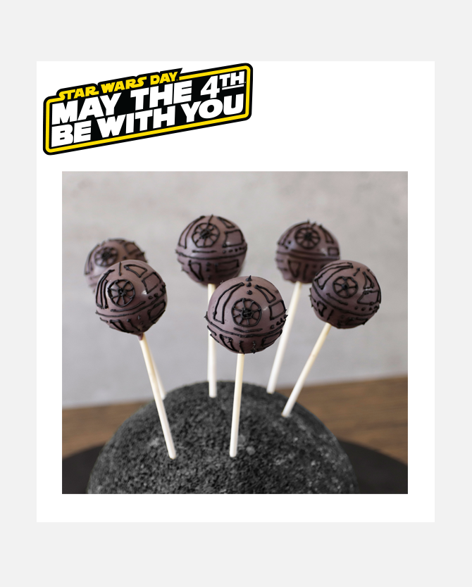 Star Wars: May the 4th Be With You Death Star Cake Pops Recipe Printable