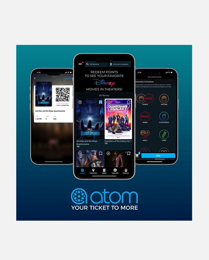 $10 Atom Code for Disney Movie Tickets - Now Through 4/19/24