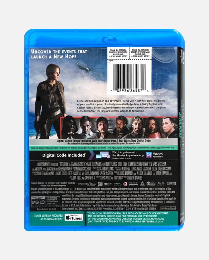 Rogue One: A Star Wars Story (2019) Blu-ray™ + Digital Code