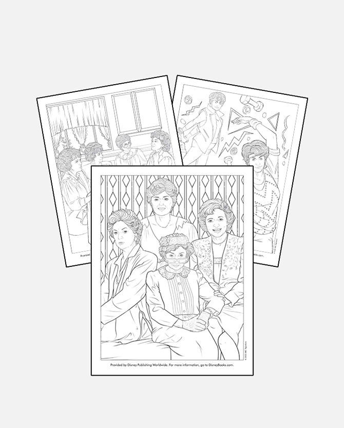 The Golden Girls Printable Coloring Sheets