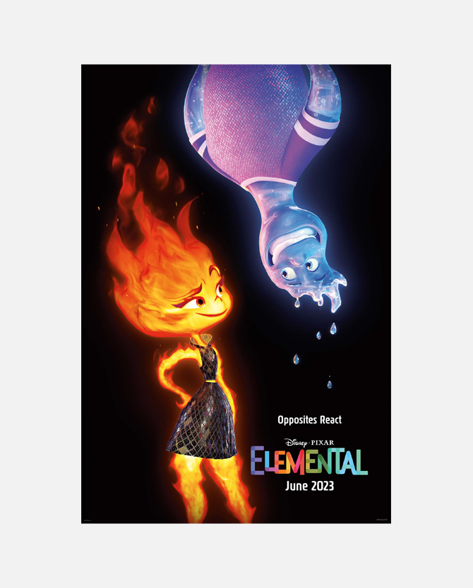 Disney and Pixar's Elemental Teaser Poster