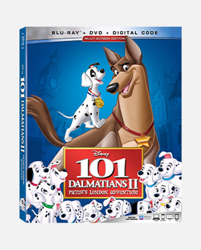 101 Dalmatians II: Patch's London Adventure Blu-ray™ DVD Combo Pack + Digital Code