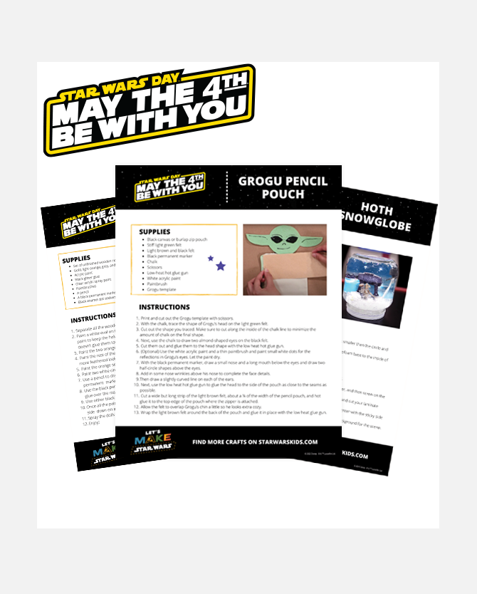 Star Wars: May the 4th Be With You Printable Crafts Activity Pack
