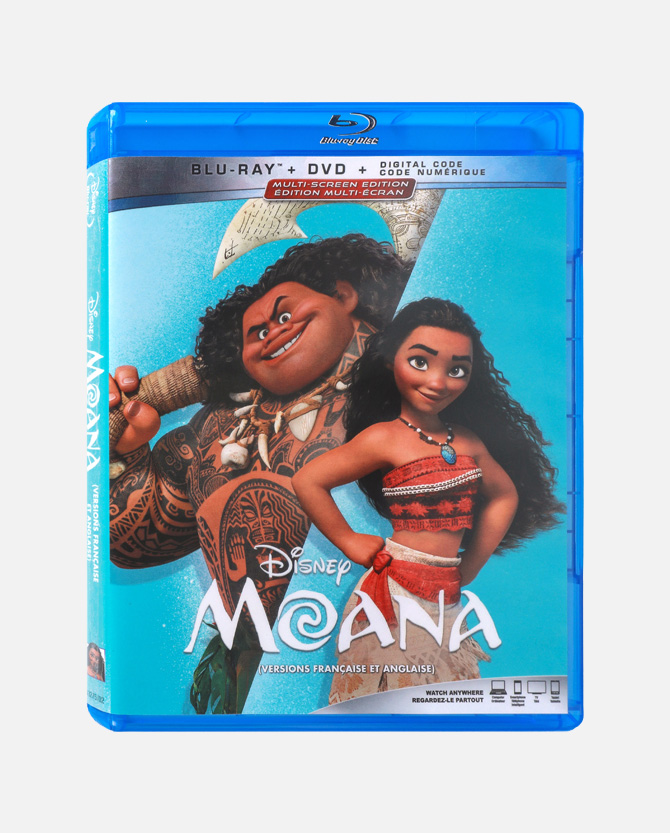 Moana Blu-ray Combo Pack + Digital Code- Canada