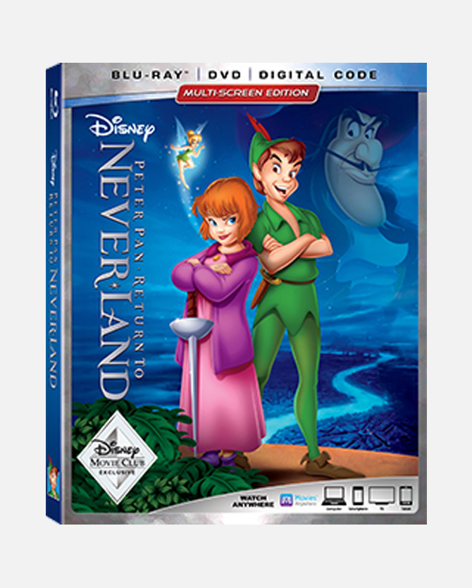 Peter Pan In Return To Never Land Blu ray DVD Combo Pack