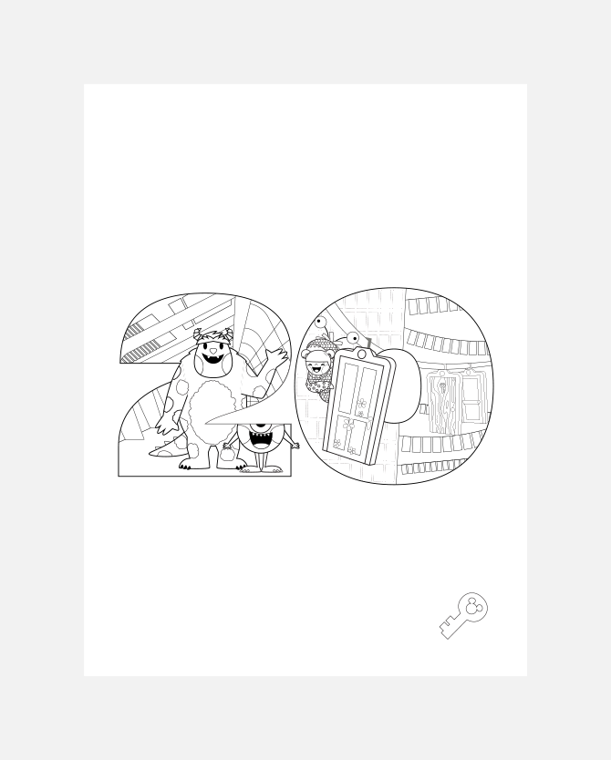 Monsters, Inc. 20 Year Anniversary Celebration Printable Activities