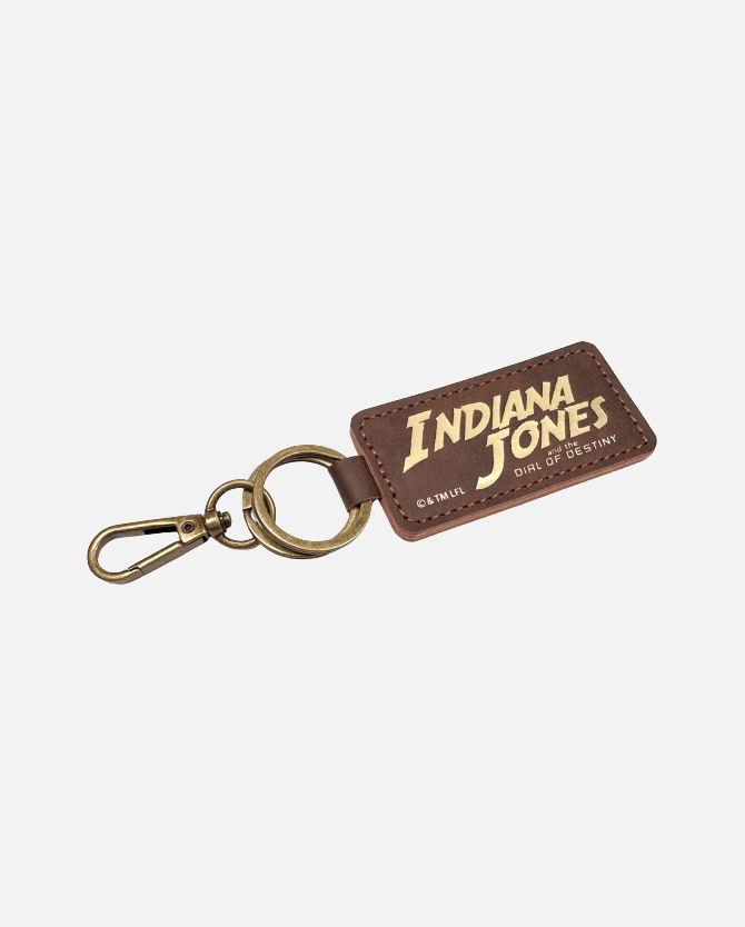 Indiana Jones and the Dial of Destiny Leather Logo Keychain