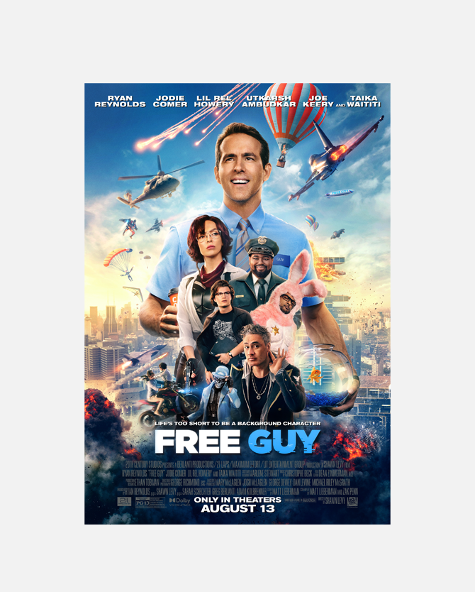 Free Guy Payoff One Sheet Poster