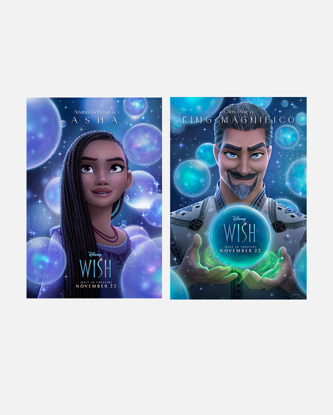 Disney Wish Character Poster Set