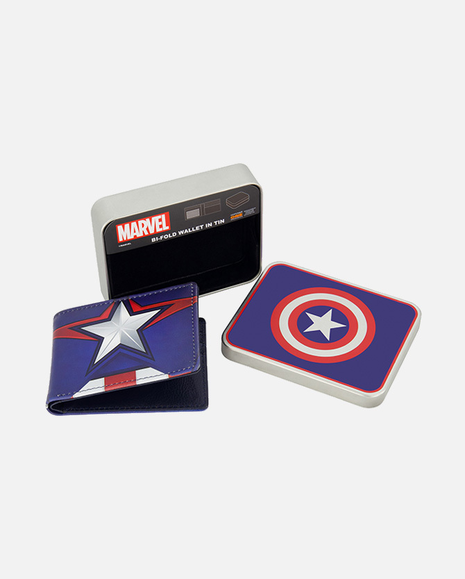 Marvel Studios' Captain America Bifold Wallet in Tin