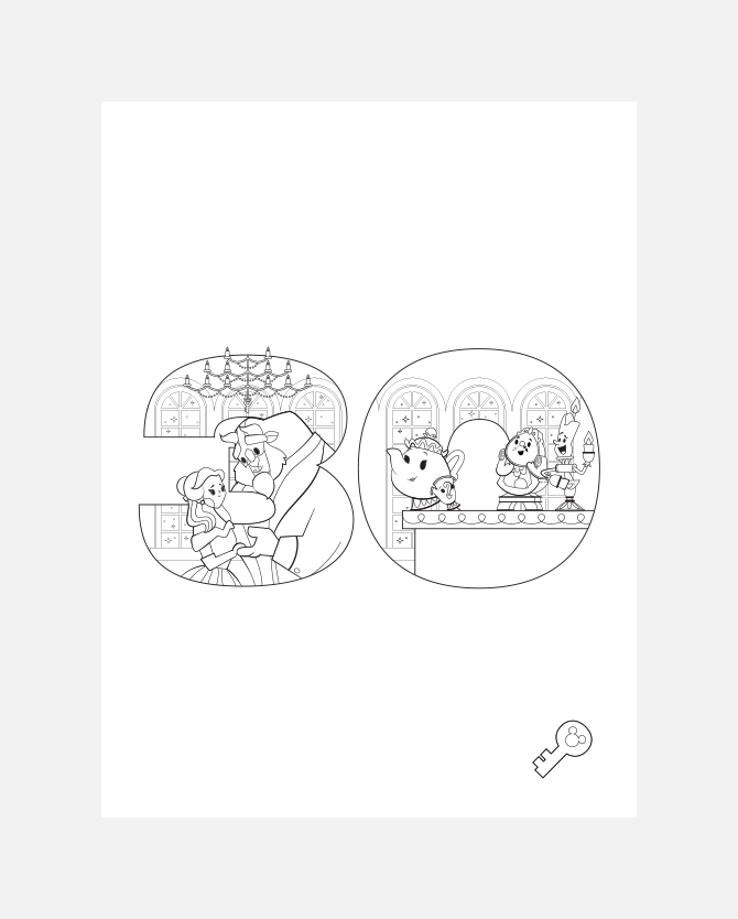 Beauty and the Beast 30 Year Anniversary Celebration Printable Activities