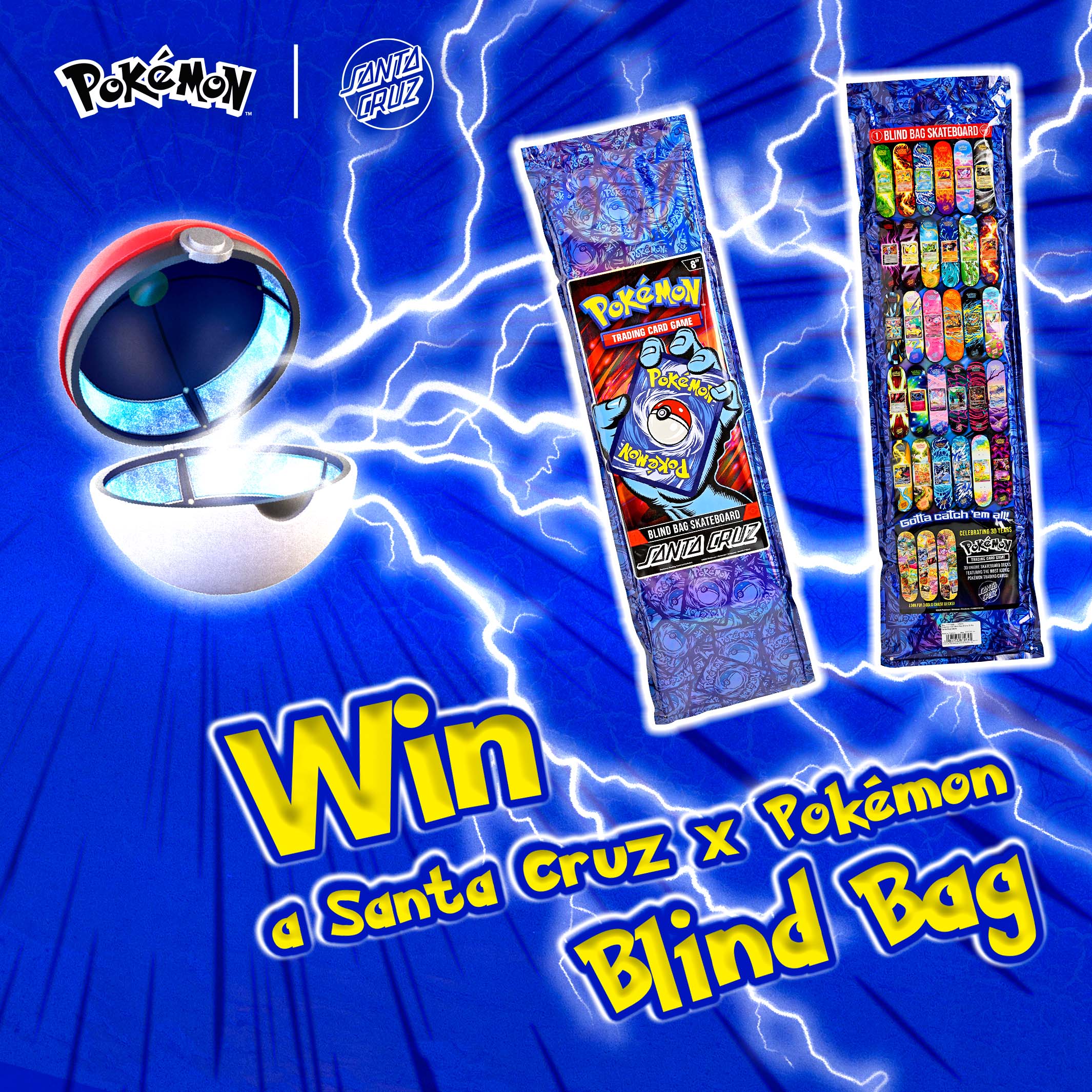 Win a Santa Cruz x Pokémon Blind Bag (3 Winners)!