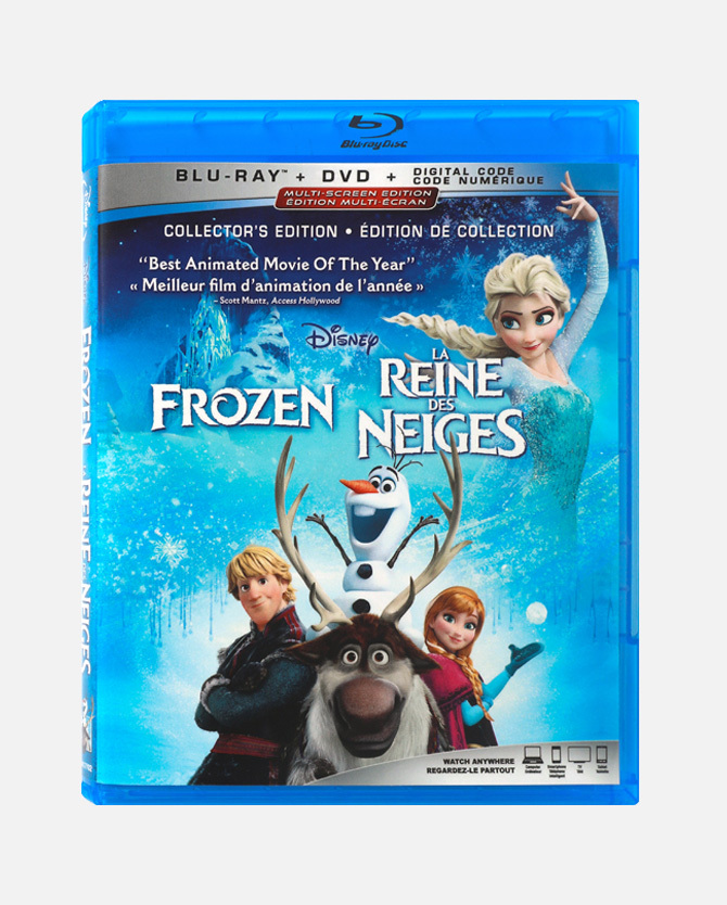Frozen Blu-ray™ DVD Combo Pack + Digital Code - Canada