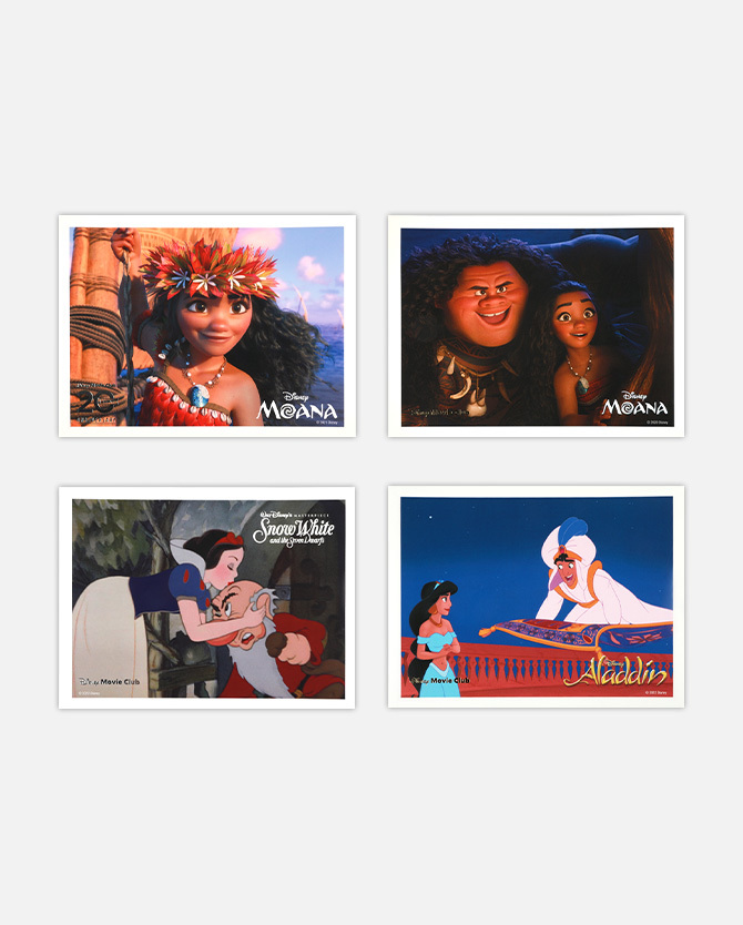 Disney Movie Club Collectible Lithograph - Disney Bundle B (4 Pack)