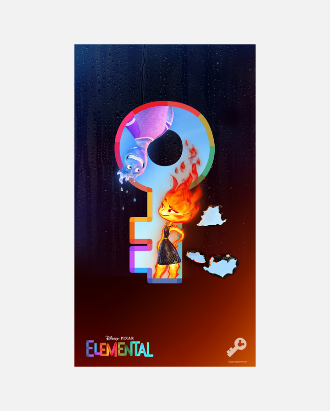 Disney and Pixar's Elemental Digital Key