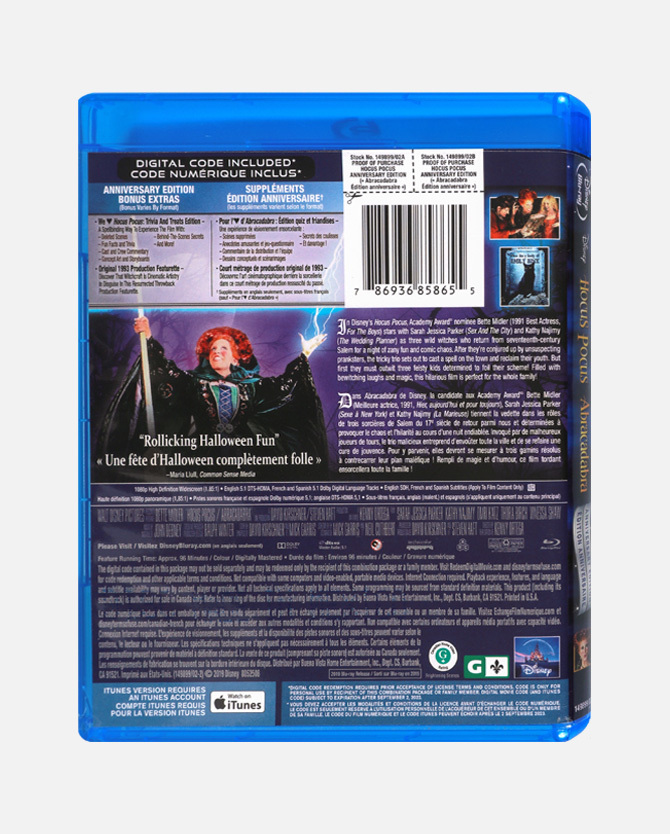 Hocus Pocus 25th Anniversary Edition Blu-ray™ + Digital Code - Canada