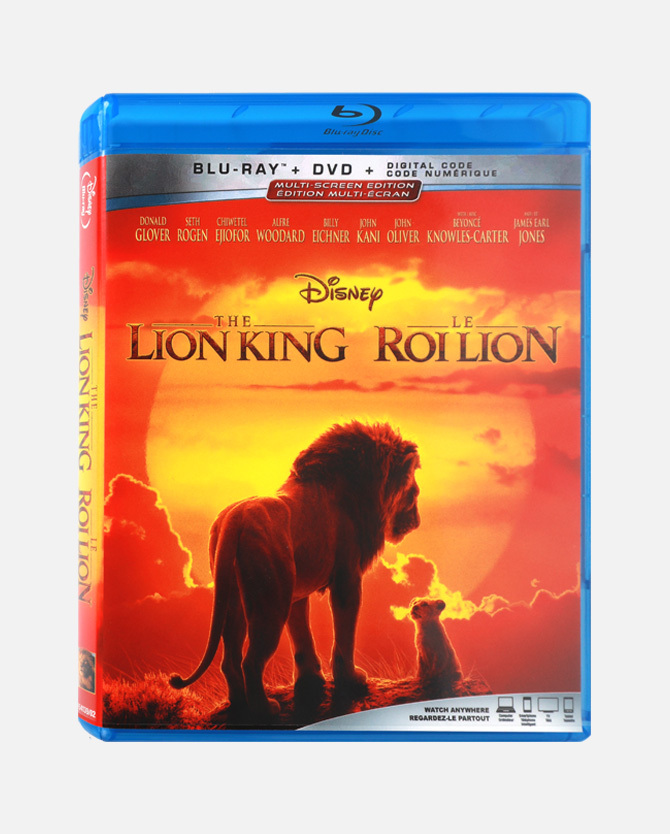 The Lion King (2019) (Live Action) Blu-ray™ DVD Combo Pack + Digital Code - Canada