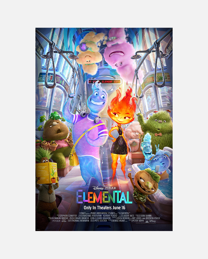 Disney and Pixar's Elemental Payoff Poster