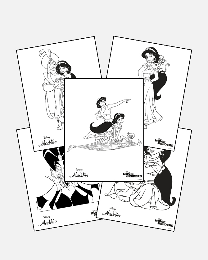 aladdin coloring pages