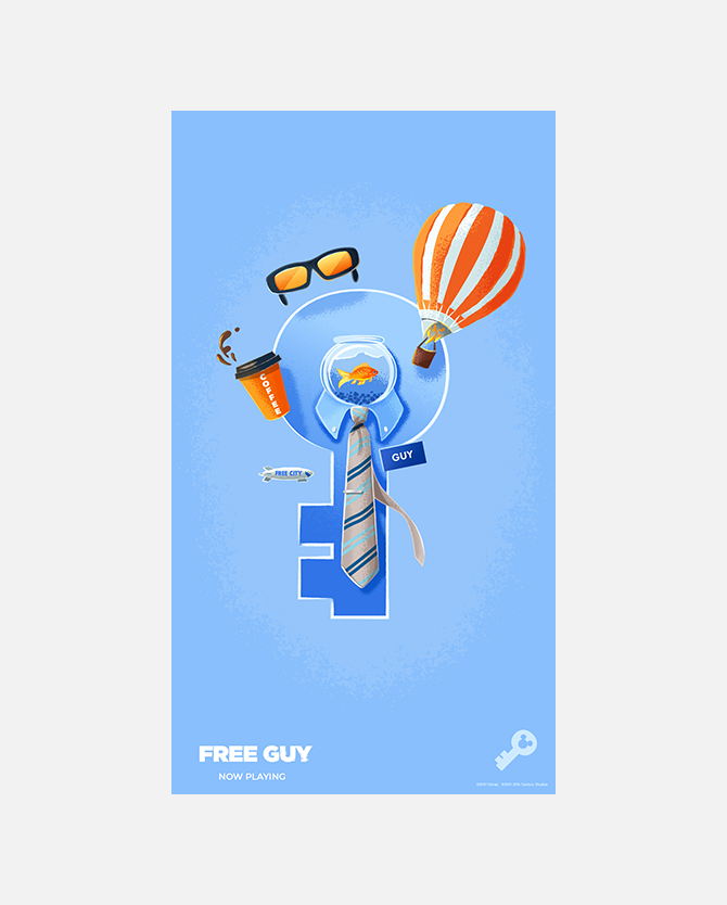 Free Guy Digital Key Art